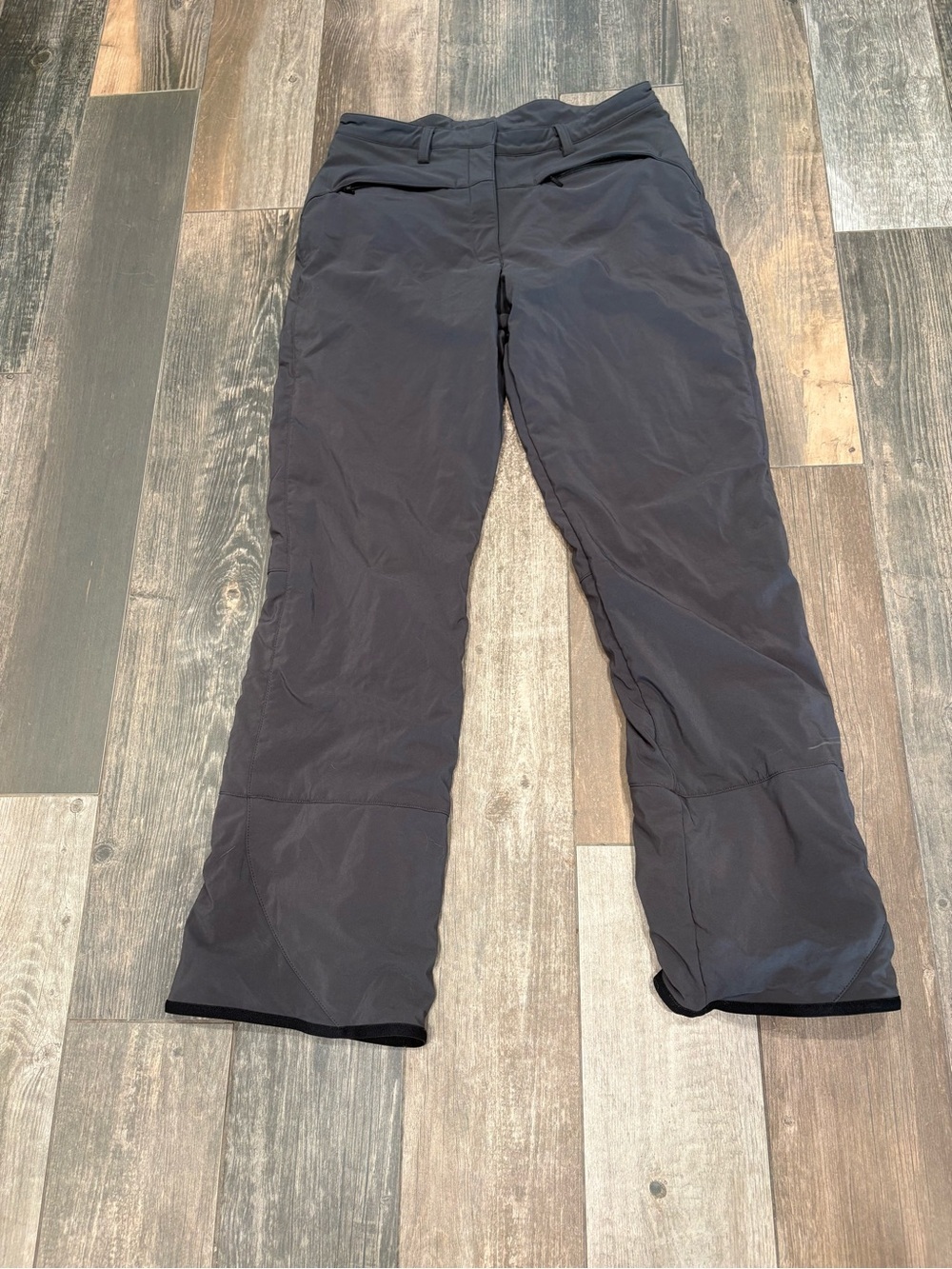 Quechua Decathlon Creation Fleece Lined Pants Women's Sz 8 Charcoal Gray